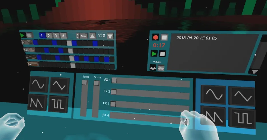 Virtual Reality Synthesiser